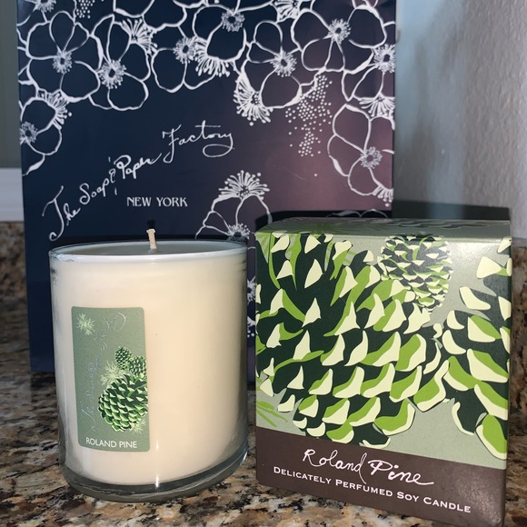 Soap & Paper Company Roland Pine Candle in Box Luxury Scent New York - Picture 1 of 5
